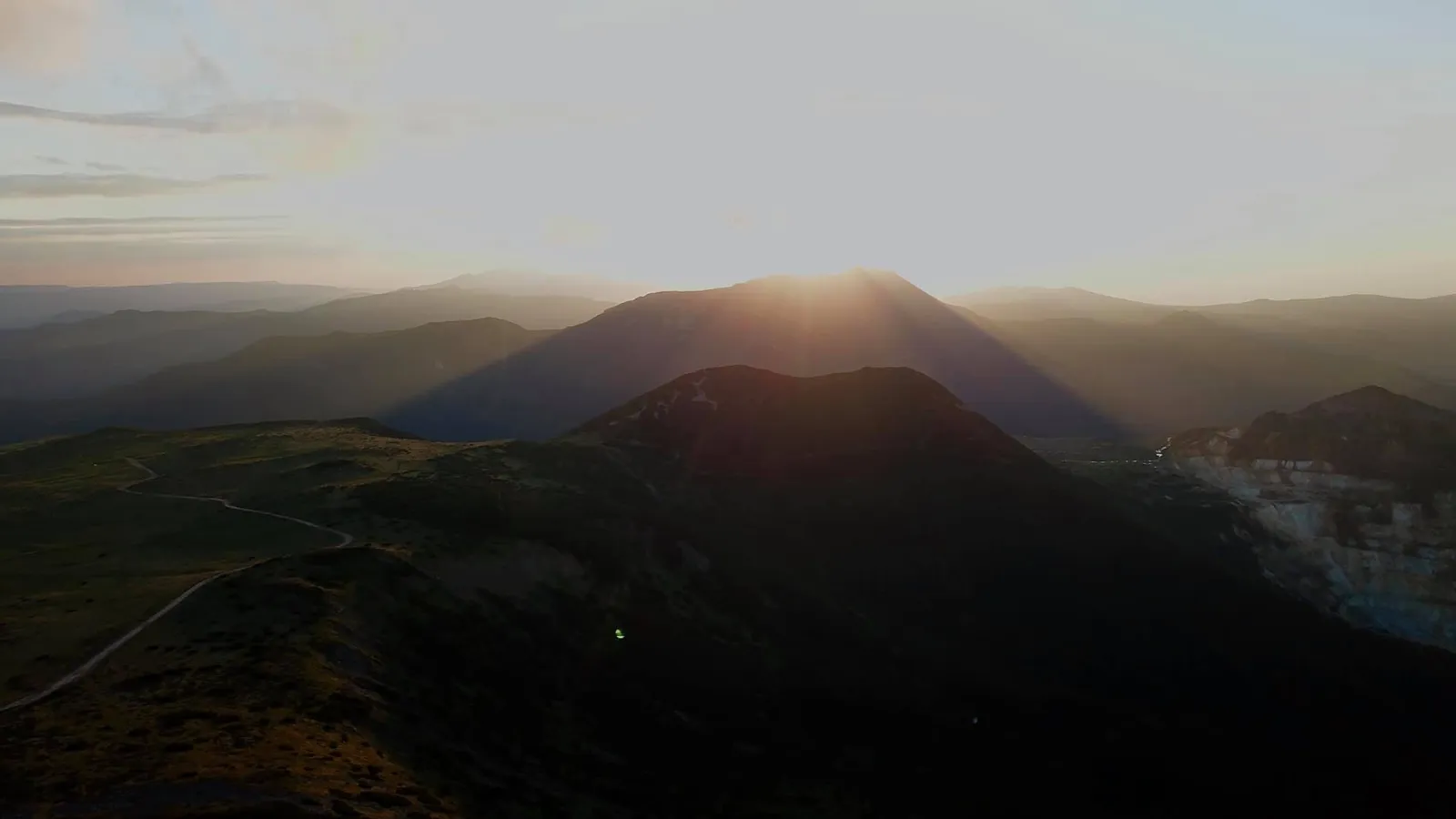 Sunrise over the mountains