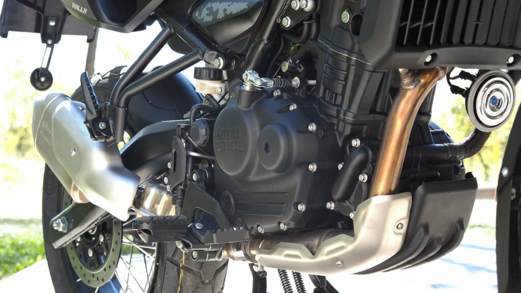 452cc single-cylinder Sherpa engine of the Himalayan 450