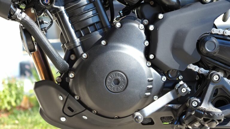 Royal Enfield Himalayan 450 engine cover detail