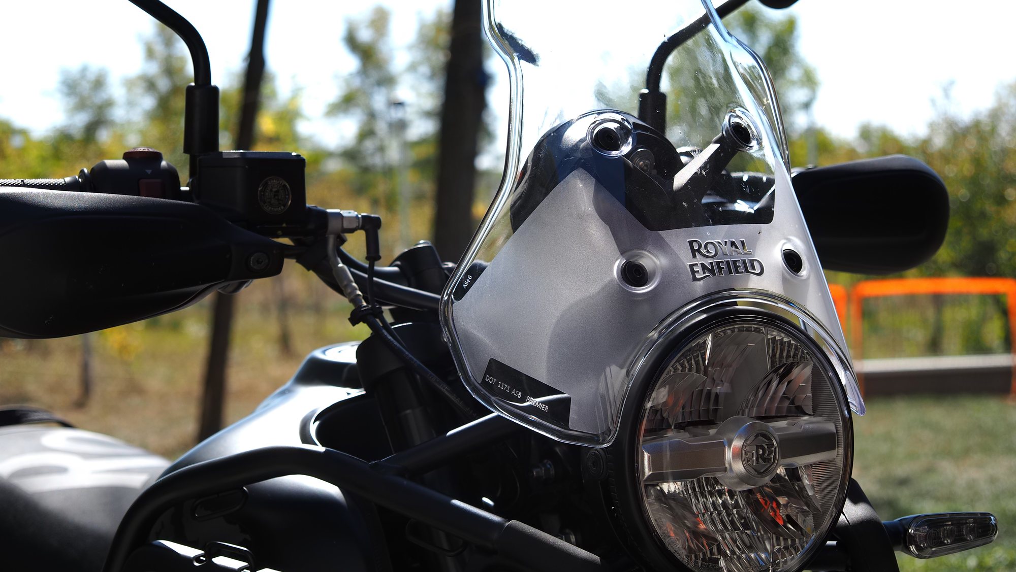 Royal Enfield Himalayan 450 round LED headlight