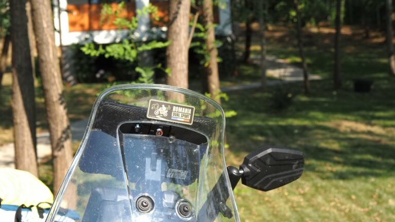 KTM 390 Adventure R windscreen and cockpit detail