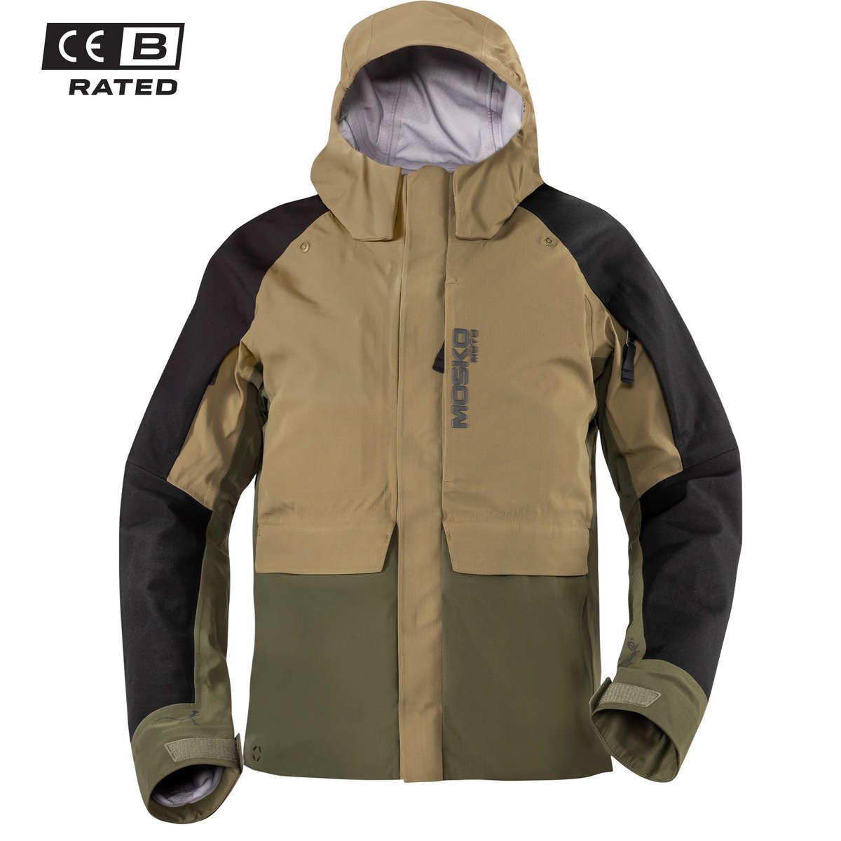 Mosko Moto Composite adventure jacket in Olive Night