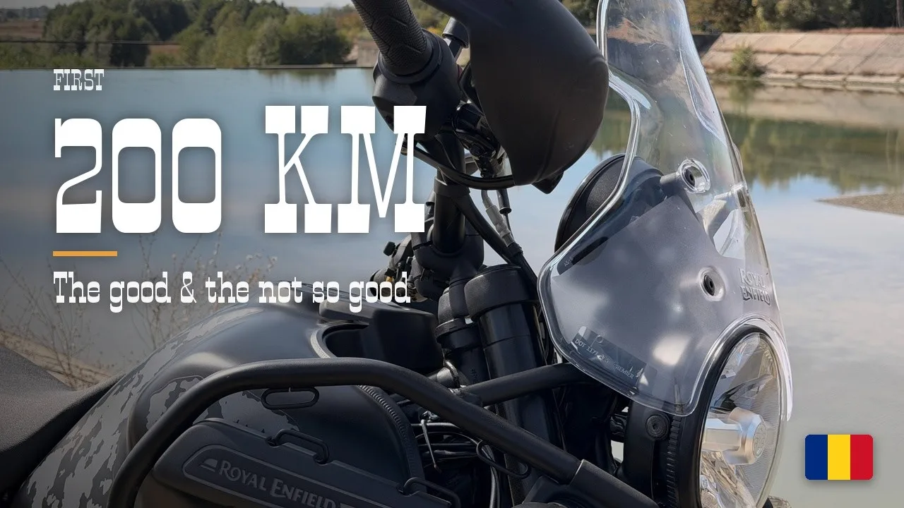 YouTube thumbnail: Royal Enfield Himalayan 450 – My First 200 km in Europe