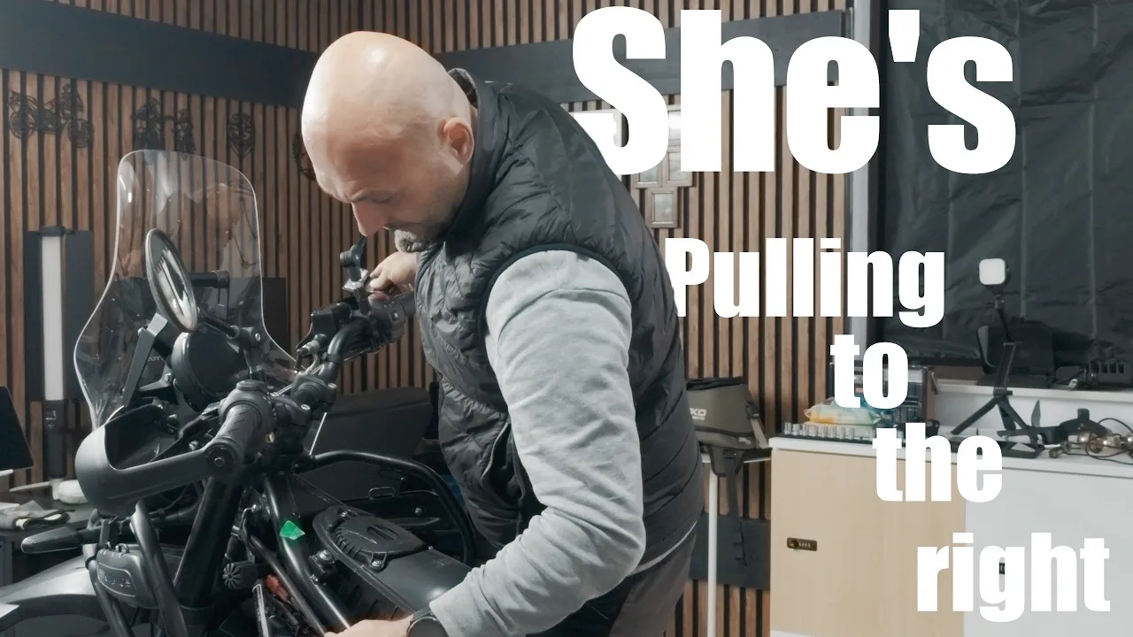 YouTube thumbnail: Himalayan 450 Pulling to the Right? I Rerouted the Clutch Cable